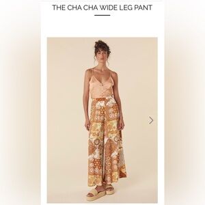 Spell Cha Cha Wide Leg Pants in Earthy Tones